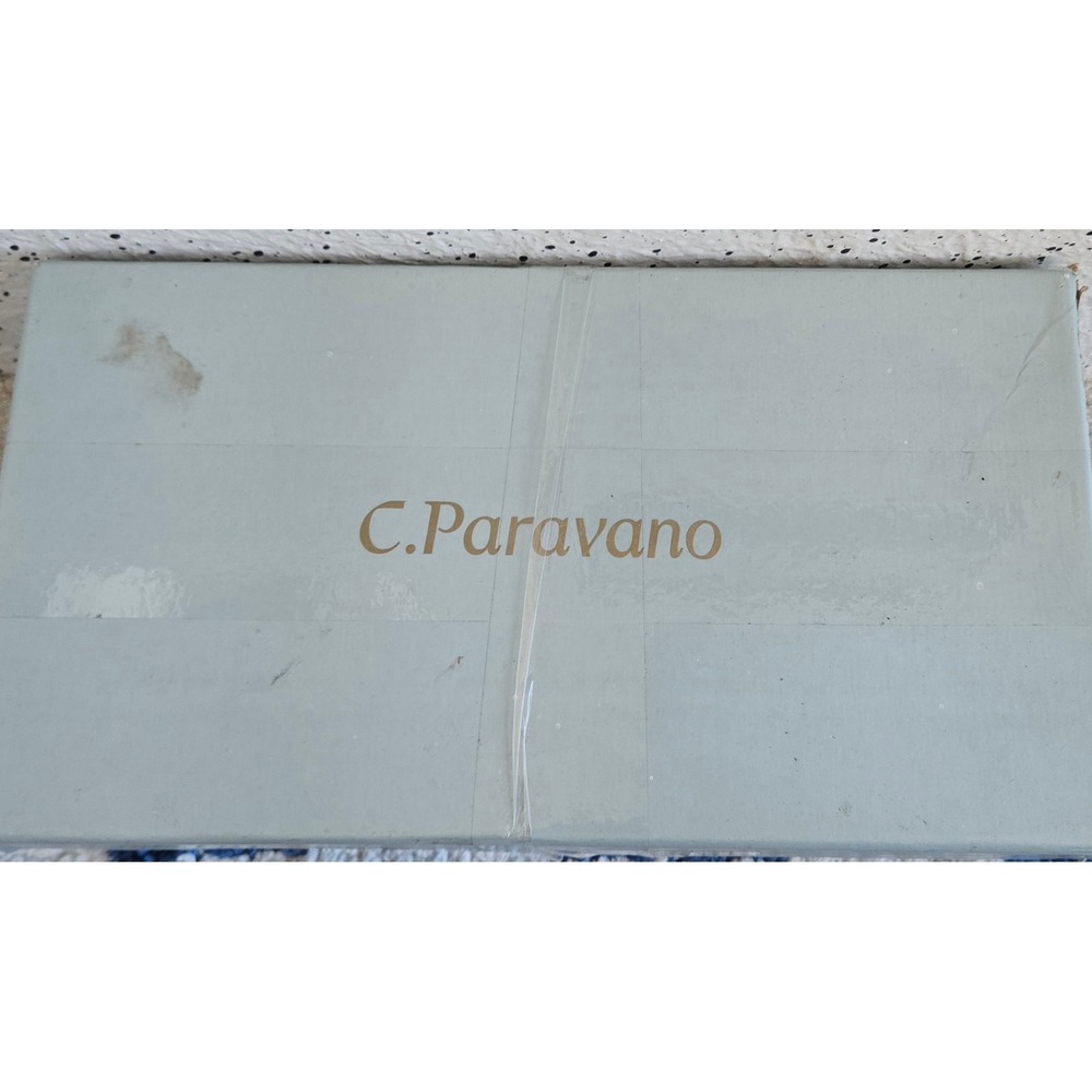 C.Paravano Alyssa A Double Strap Block Heel Mary Jane Light Green EU 38.5 - Picture 10 of 10